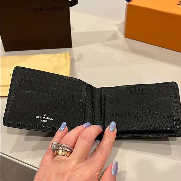 💯 authentic Louis Vuitton damier graphite graphite canvas men’s multiple wallet - Picture 3 of 14